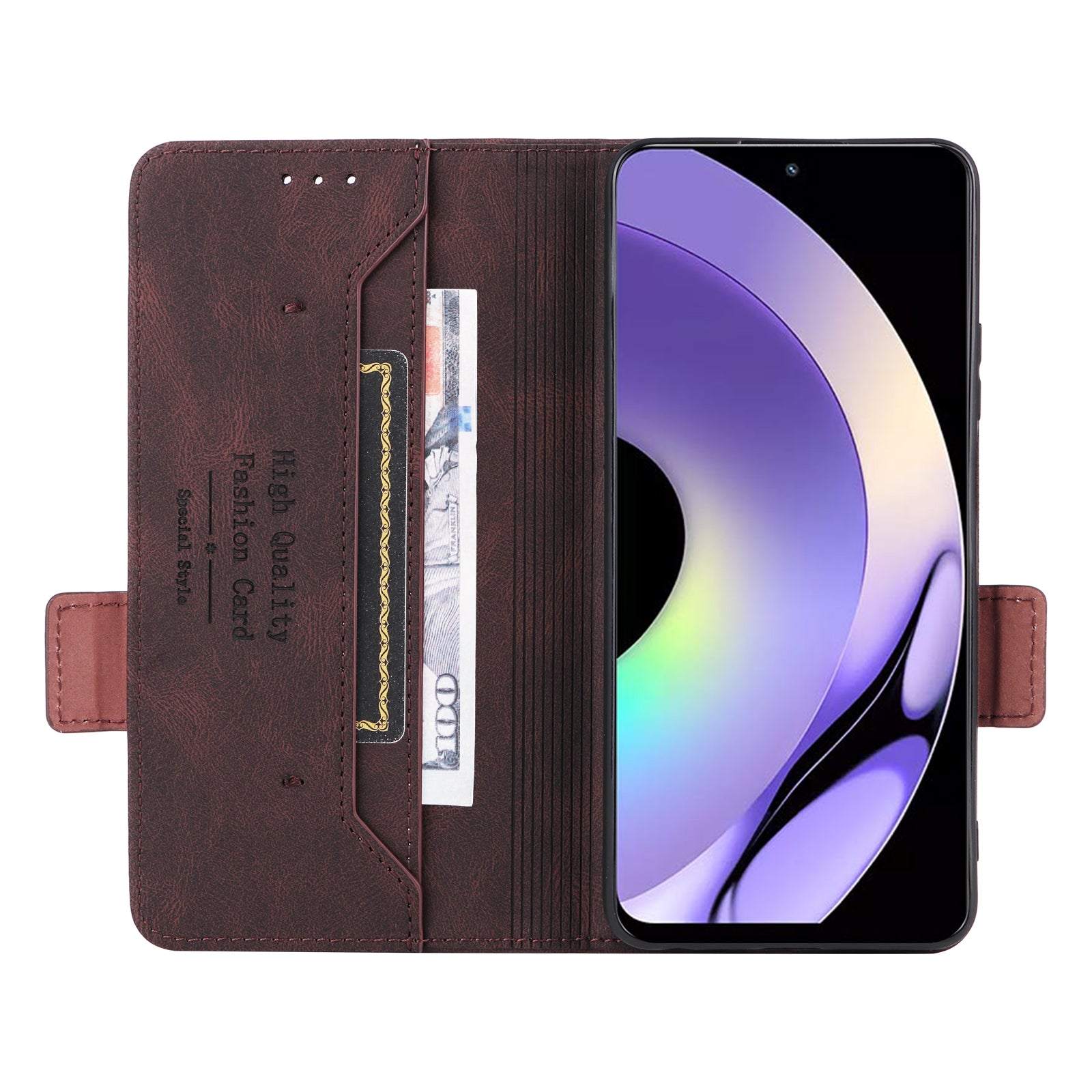 For Realme 10 Pro 5G Hardware Decor Dual Magnetic Clasp Anti-scratch Phone Cover Wallet Stand Anti-drop PU Leather Phone Case For Realme 10 Pro 5G Hardware Decor Dual Magnetic Clasp Anti-scratch Phone Cover Wallet Stand Anti-drop PU Leather Phone Case